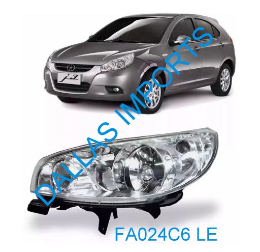 FA024C6  - FAROL DIANTEIRO LADO ESQUERDO DO JAC J3 ** ATÉ 2013